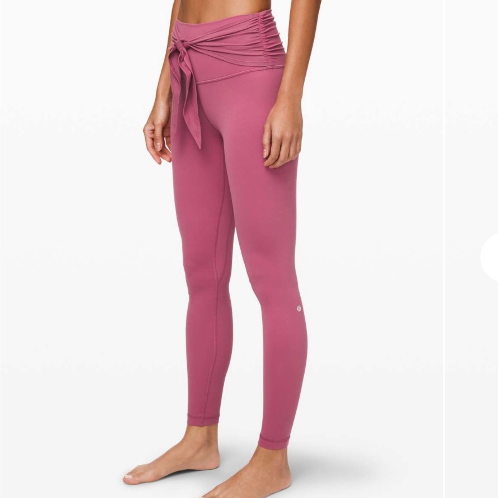 🍋 Lululemon Special Edition Align Pant 28” Wrap Waist Moss Rose